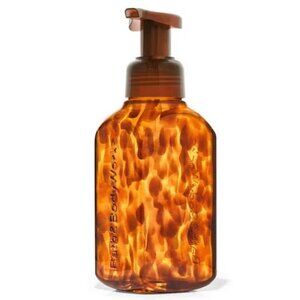 Bath & Body Works Glass Tortoiseshell Gentle & Clean Foaming Hand Soap Dispenser